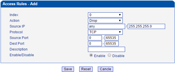 เมนูบน 32 Port GSM/WCDMA