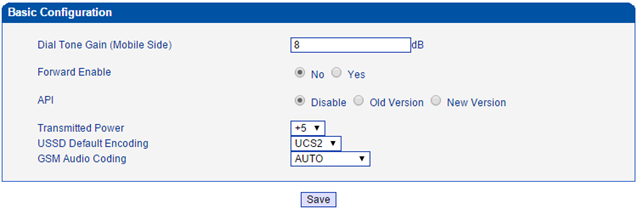 เมนูบน 32 Port GSM/WCDMA