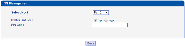 เมนูบน 32 Port GSM/WCDMA