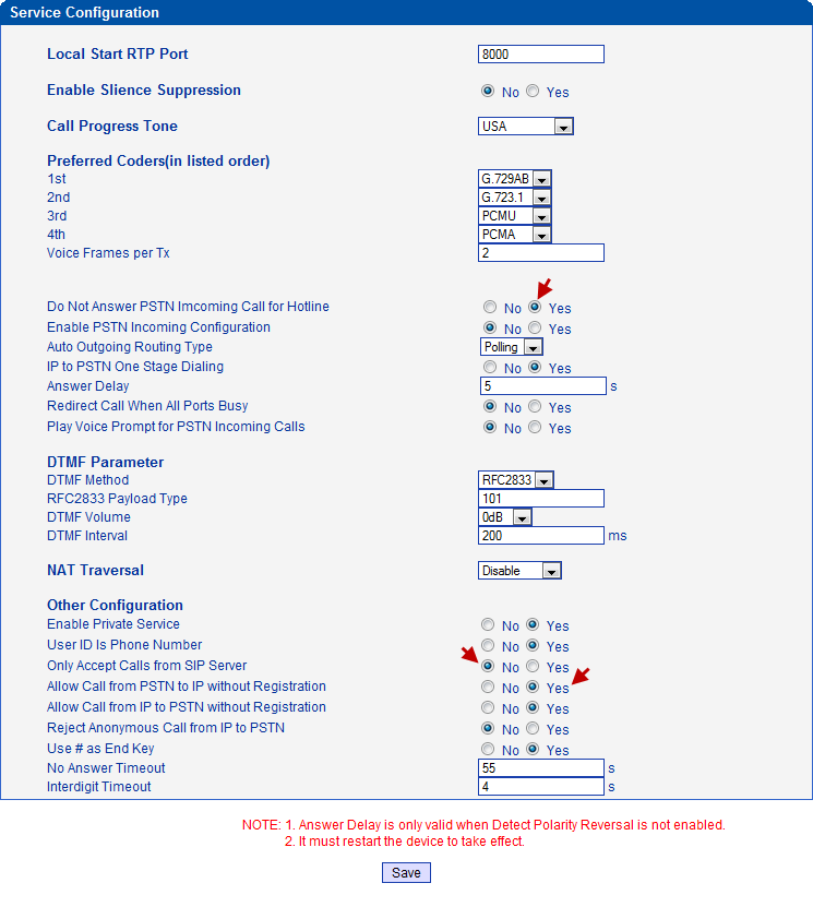 คอนฟิก GSM VoIP Gateway ให้โทรเข้าแบบ Hotline ได้