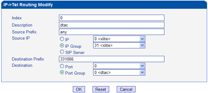 เทคนิคการคอนฟิก GSM VoIP Gateway #10 - Routing Configuration