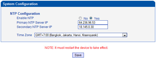 เทคนิคการคอนฟิก GSM VoIP Gateway #5 - System Configuration
