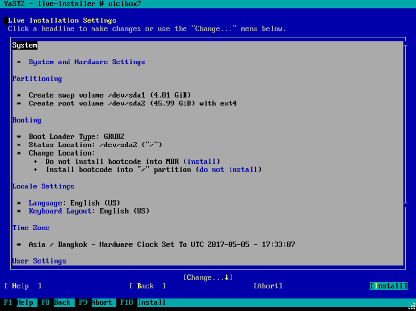 1. ติดตั้ง ViciBox #1 ติดตั้ง OS