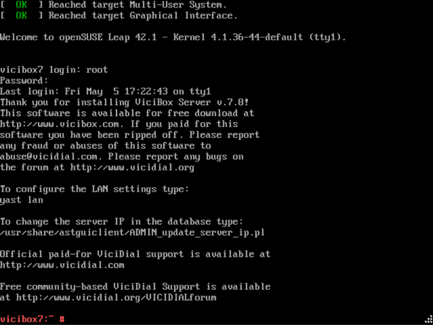 1. ติดตั้ง ViciBox #1 ติดตั้ง OS