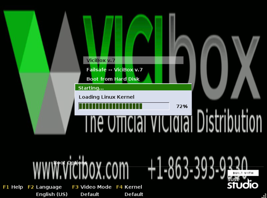 1. ติดตั้ง ViciBox #1 ติดตั้ง OS
